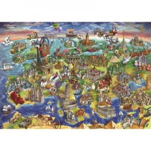 Avrupa Haritası (Puzzle 1500) 4557