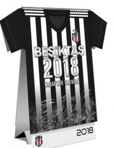 Beşiktaş 2018 Forma Kesimli Taraftar Masa Takvimi - İADESİZ