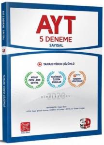 Çözüm Yayınları AYT Sayısal 5 li Paket Deneme 3D Çözüm