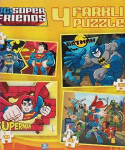DC Super Friends 4 Farklı Puzzle