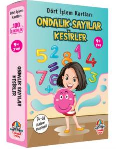 Dört İşlem Kartları-Ondalık Sayılar-Kesirler 9+ Yaş