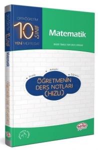 Editör 10. Sınıf Matematik Öğretmenin Ders Notları (Hızlı)-YENİ