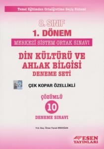 Esen 8. Sınıf 1. Dönem Din Kültürü ve Ahlak Bilgisi Deneme Seti