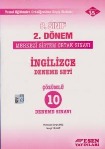 Esen 8. Sınıf 2. Dönem İngilizce Deneme Seti Çözümlü 10 Deneme Sınavı