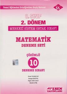 Esen 8. Sınıf 2. Dönem Matematik Deneme Seti Çözümlü 10 Deneme Sınavı