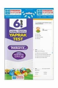 Evrensel 6. Sınıf İngilizce Konu Özetli Yaprak Test YENİ