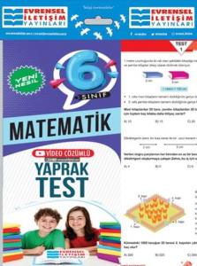 Evrensel 6.Sınıf Matematik Yeni Nesil Yap. Test