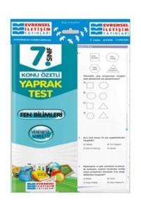Evrensel 7. Sınıf Fen Bilimleri Konu Özetli Yaprak Test YENİ