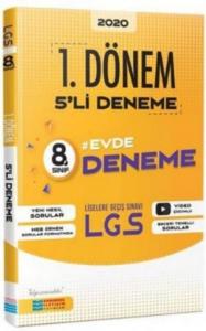 Evrensel İletişim Yayınları 8. Sınıf 1. Dönem LGS 5 li Video Çözümlü Evde Deneme Sınavı Evrensel