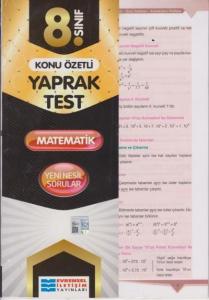 Evrensel 8. Sınıf Matematik Konu Özetli Yaprak Test 2020-YENİ