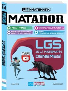 Evrensel İletişim Yayınları 8. Sınıf LGS Matematik Matador 15 li Matematik Denemesi Evrensel İletişim