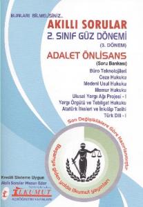 İlkumut Akıllı Sorular 2. Sınıf Güz Dönemi 3. Dönem Adalet Önlisans Soru Bankası