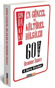 Kariyer Meslek KPSS En Güncel ve Kültürel Bilgiler 60 Deneme Sınavı-YENİ