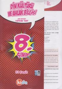 Kida 8. Sınıf Din Kültürü Ve Ahlak Bilgisi Çek Kopart Yaprak Test