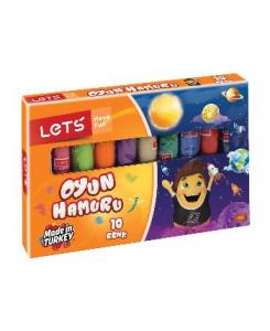 Lets 10 Renk Oyun Hamuru Jelatinli L8110