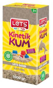 Lets Kinetik Kum 1000 gr. Naturel Karton Kutu