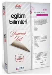 Lider 2020 KPSS Eğitim Bilimleri Çek Kopart Yaprak Test-YENİ