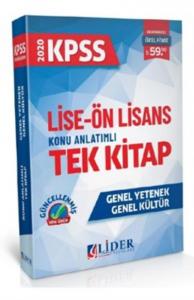 Lider KPSS Lise Ön Lisans Konu Anlatımlı Tek Kitap-YENİ