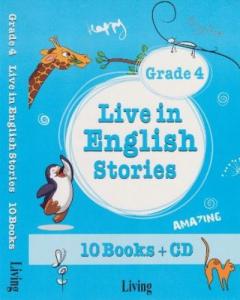Live in English Stories Grade 4 - 10 Books-CD