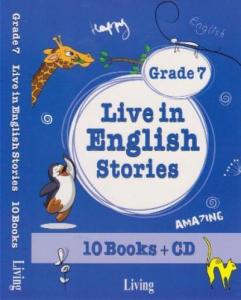 Live in English Stories Grade 7 - 10 Books-CD