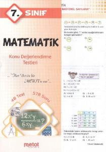 7. Sınıf Matematik Konu Değerlendirme Testleri