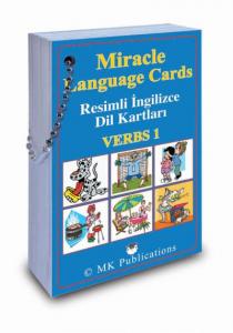 Miracle Language Cards: Verbs-1(Resimli İngilizce Dil Kartları)