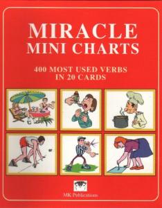 Miracle Mini Charts (400 Most Used Verbs in 20 Cards) [Kırmızı]