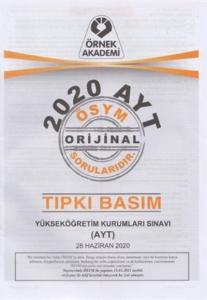 Ösym 2020 Aytsoru Kitapçığı Tıpkı Basım