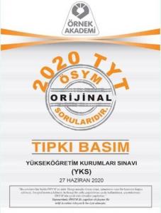 Ösym 2020 Tyt Soru Kitapçığı Tıpkı Basım