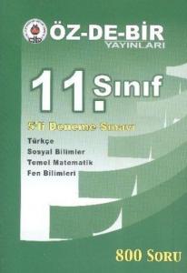Özdebir 11. Sınıf 5'li Deneme Sınavı 800 Soru