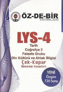 Özdebir LYS-4 Tari- Coğrafya 2-Felsefe Grubu-Din Kültürü ve Ahlak Bilgisi Çek-KoparDeneme Sınavları