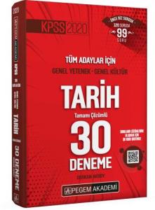 Pegem KPSS Genel Yetenek - Genel Kültür Tarih 30 Deneme 2020-YENİ
