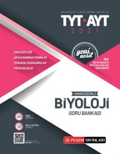 Pegem TYT-AYT Tamamı Çözümlü Biyoloji Soru Bankası 2021-YENİ