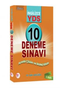 YDS İngilizce 10 Deneme Sınavı Ayrıntılı Çözüm ve Strateji Kitabı