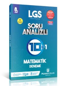 Puan Yayınları 8. Sınıf LGS Matematik Soru Analizli 10 Artı 1 Deneme-YENİ