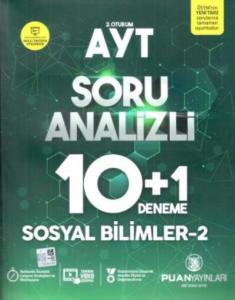 Puan Yayınları AYT Sosyal Bilimler 2-Soru Analizi 10 Artı 1 Deneme-YENİ