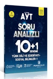 Puan Yayınları AYT Türk Dili ve Edebiyatı-Sosyal Bilimler 1-Soru Analizi 10 Artı 1 Deneme-YENİ