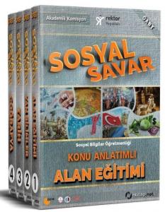 Rektör 2018 ÖABT Sosyal Savar Sosyal Bilgiler Öğretmenliği Konu Anlatımlı Modüler Set (4 Kitap)