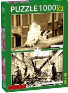 Romantic Pigeons-London Library 2 X 1000 Puzzle