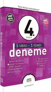 Rota Yayınları 4. Sınıf 5 Sıralı + 1 Genel Deneme Sınavı RTY Rota