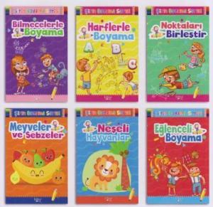 Şirin Boyama Seti 6 Kitap
