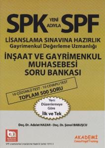SPK - SPF Lisanslanma Sınavına Hazırlık Gayrimenkul Değerleme Uzmanlığı İnşaat Ve Gayrimenkul Muhase