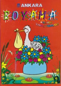 Stickerli Kalın Boyama-Kırmızı