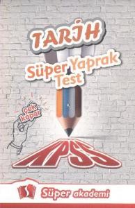 Süper Akademi KPSS Tarih Süper Yaprak Test