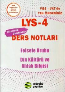 Tek Önder LYS 4 Ders Notları-Felsefe Grubu Din Kültürü ve Ahlak Bilgisi