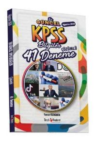 Tercih Akademi KPSS Güncel Bilgiler 41 Deneme-YENİ