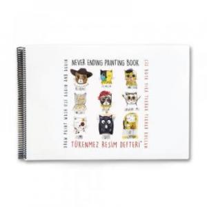 Tükenmez Resim Defteri 1-Ressam Kediler