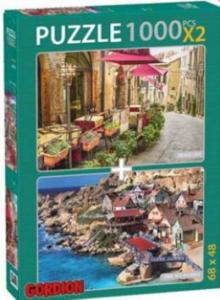 Temel Reıs Kasabası Vıntage Cafe  Puzzle Takım; 2X1000 Parça