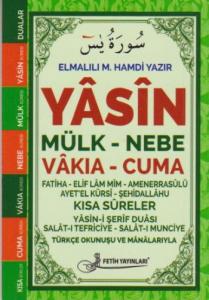 Yasin Türkçe Okunuşu ve Mealleri-Fihristli Cep Boy-Kod: F058