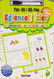 Yaz Sil-Sil Yaz Eğlenceli İzler Yazmaya Hazırlık Kitabı